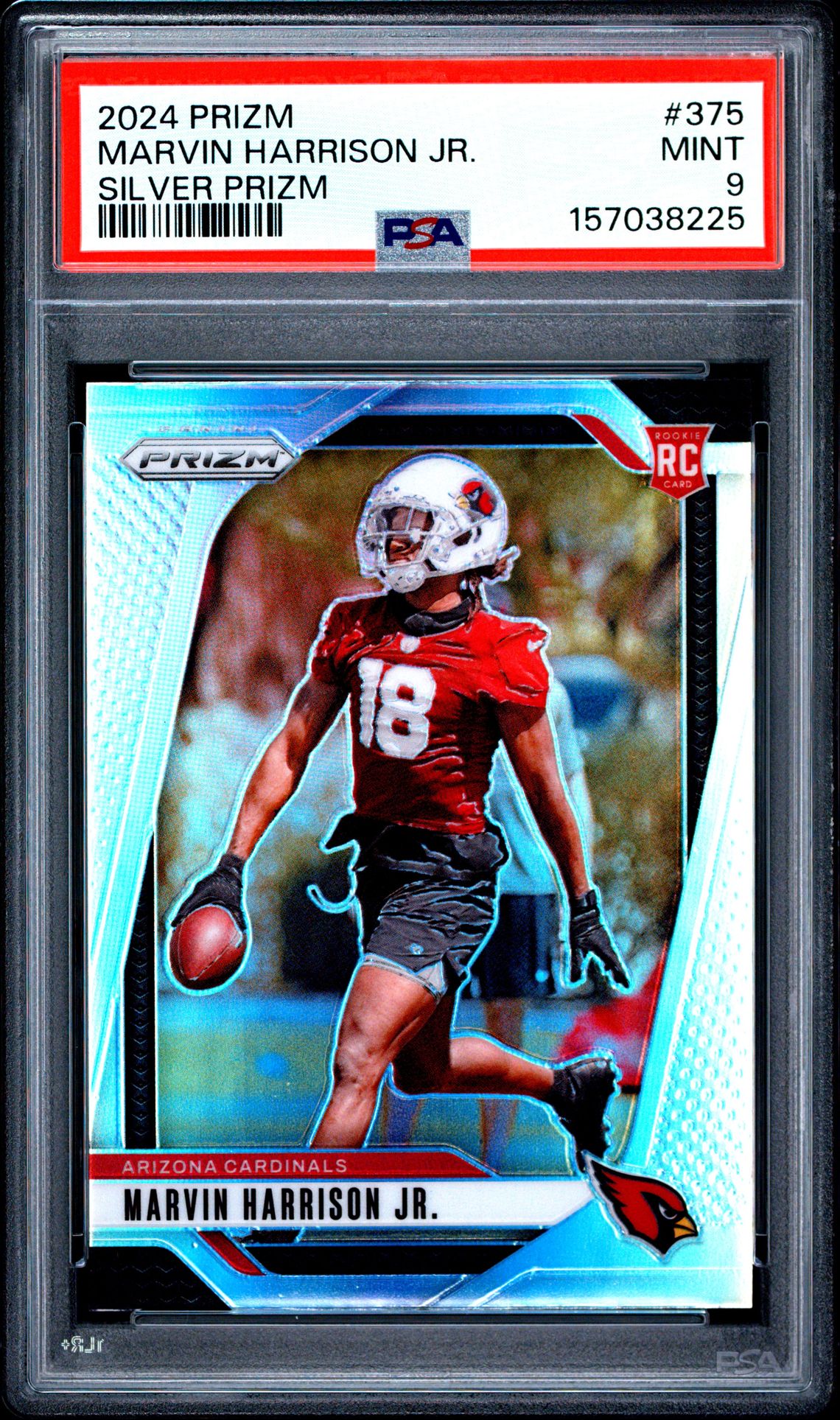 2024 Panini Prizm Marvin Harrison Jr. #375 (Silver Prizm) Mint 9 front