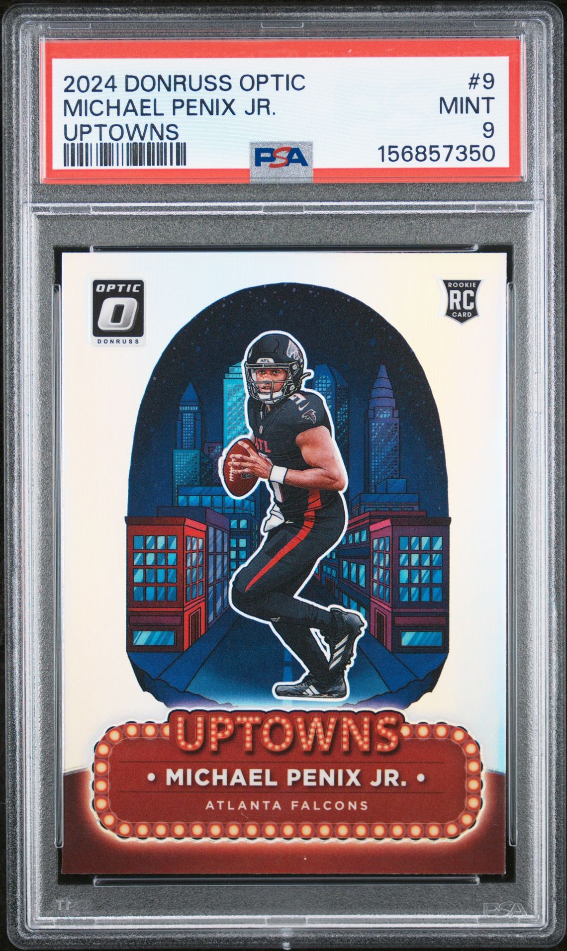 2024 Panini Donruss Optic Uptowns Michael Penix Jr. #9 Mint 9 front