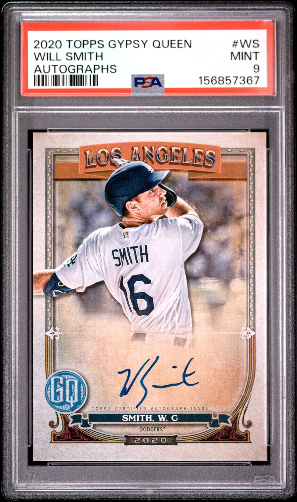 2020 Topps Gypsy Queen Autographs Will Smith #Ws (Autographs) Mint 9 front