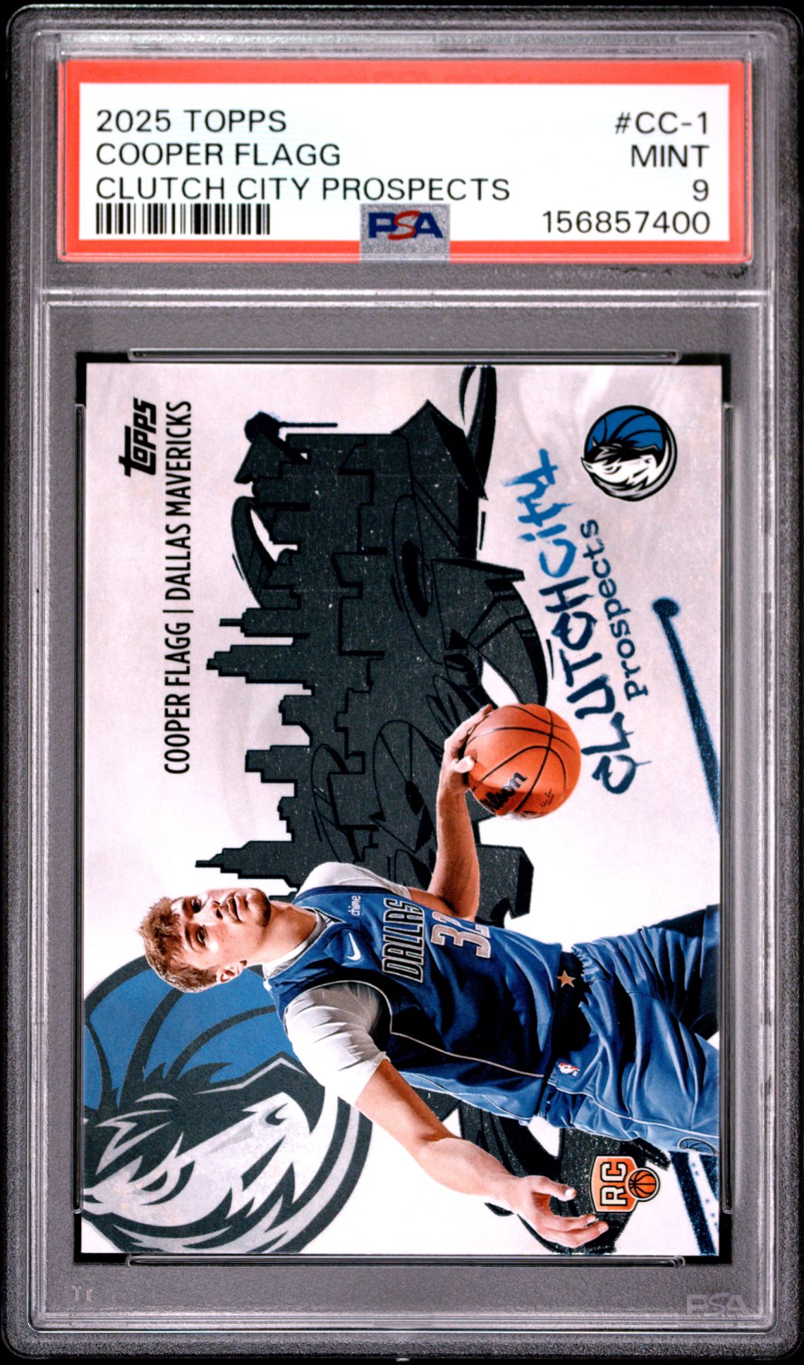 2025 Topps Clutch City Prospects Cooper Flagg #Cc-1 Mint 9 front