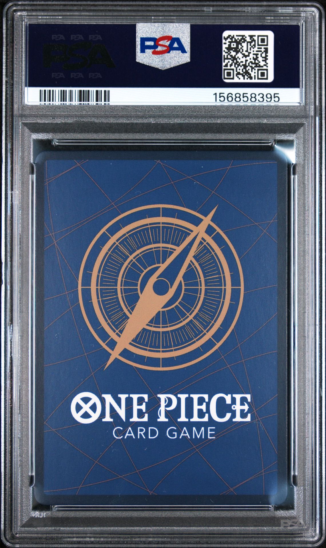 2022 One Piece Japanese Op01-Romance Dawn King #096 (Alternate Art) Gem Mt 10 back view - PSA certificate #156858395