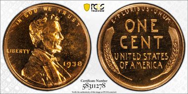 1938 1C PR65RD