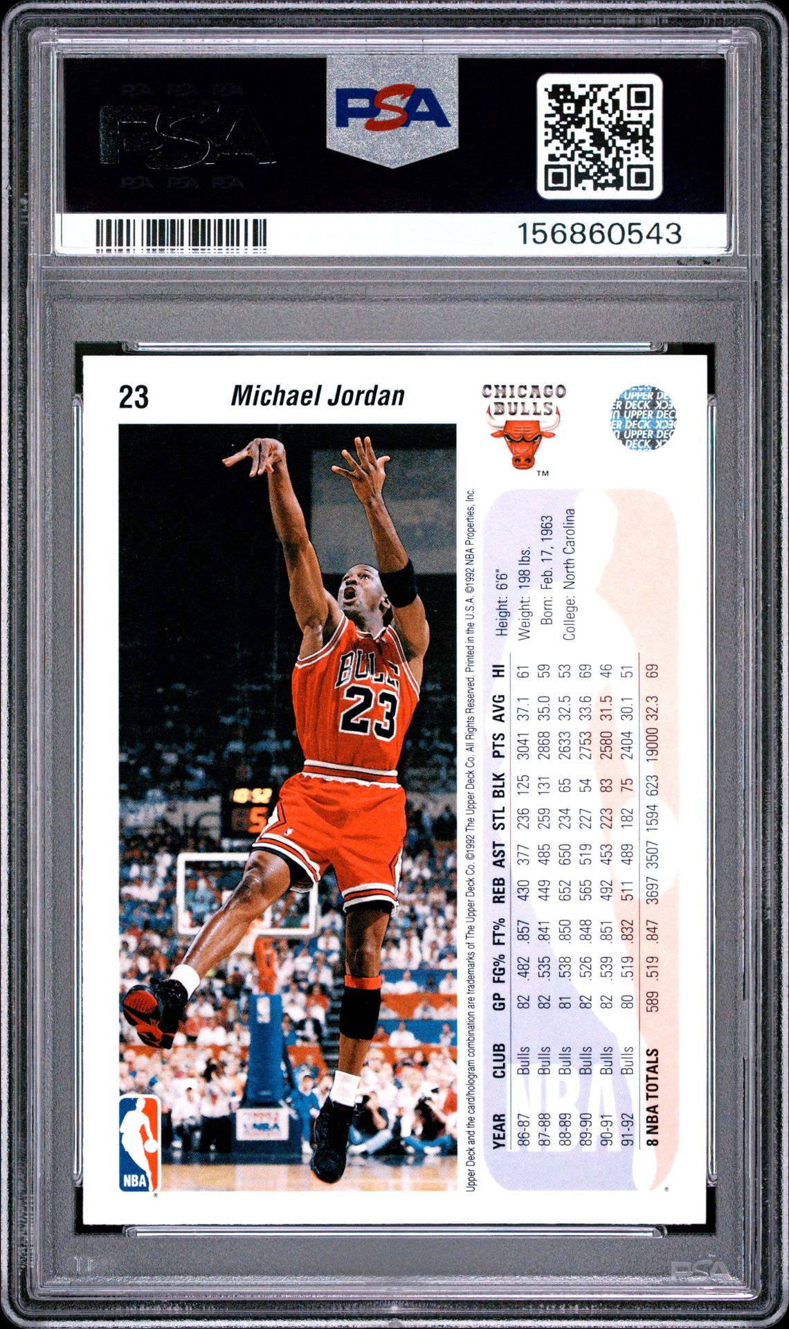 1992 Upper Deck Michael Jordan #23 Nm-Mt 8 back