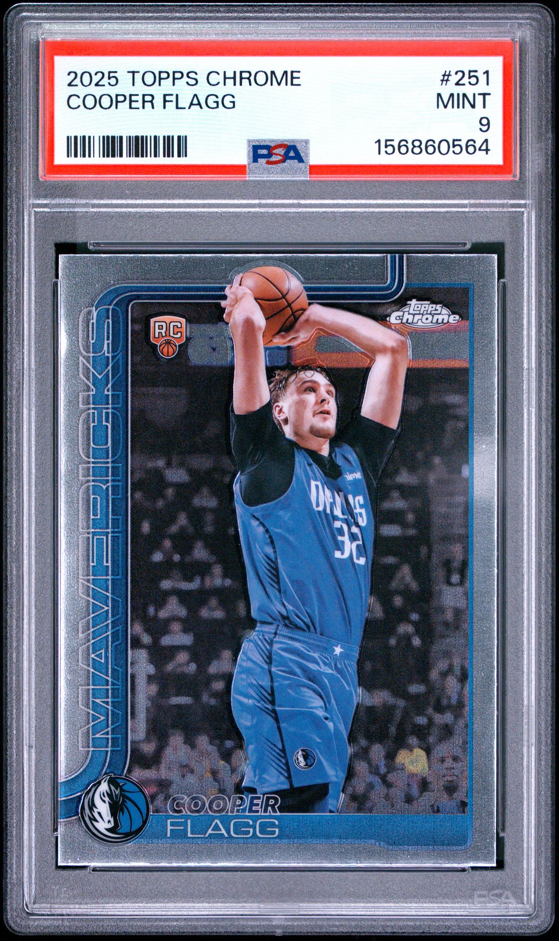 2025 Topps Chrome Cooper Flagg #251 Mint 9 front