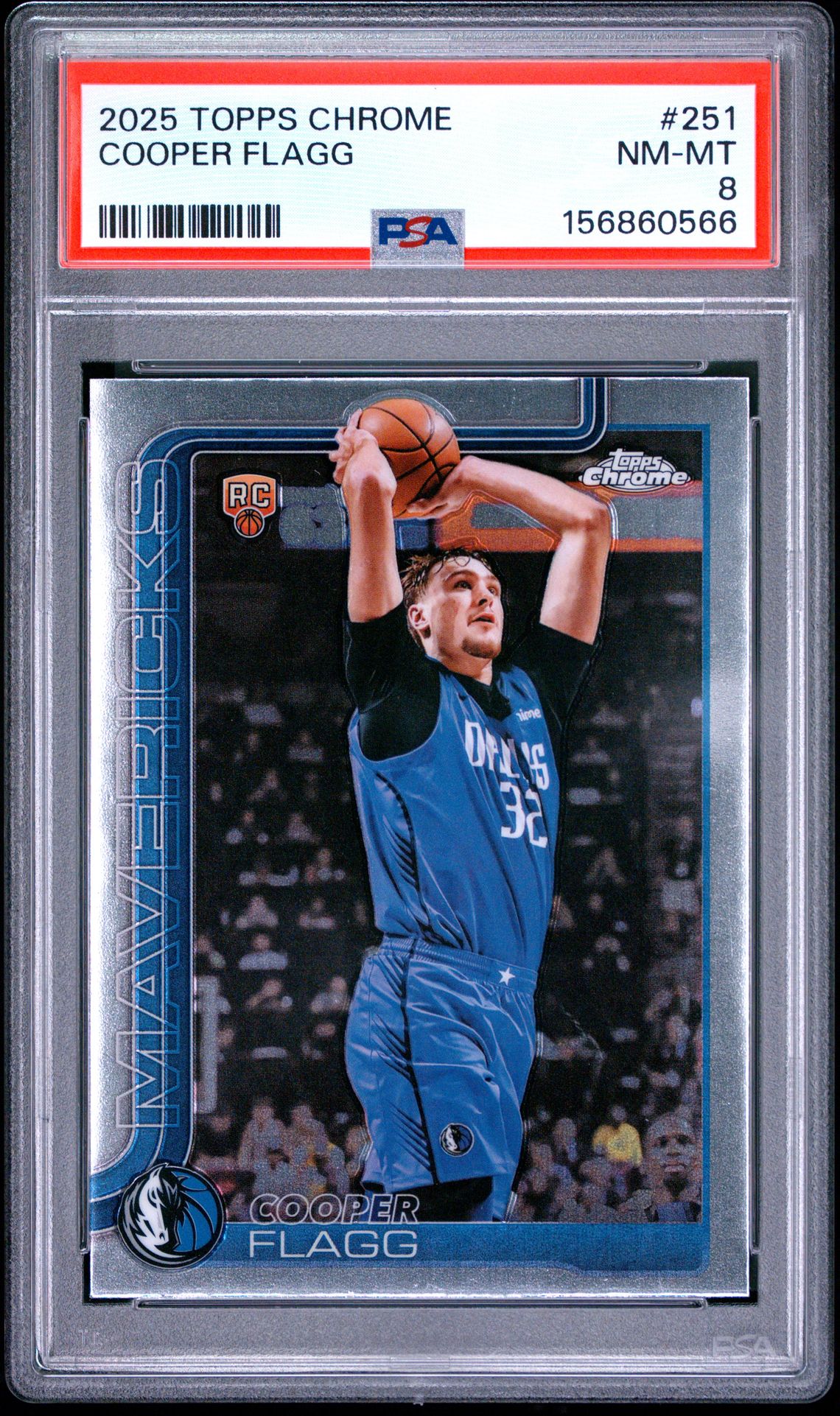 2025 Topps Chrome Cooper Flagg #251 Nm-Mt 8 front