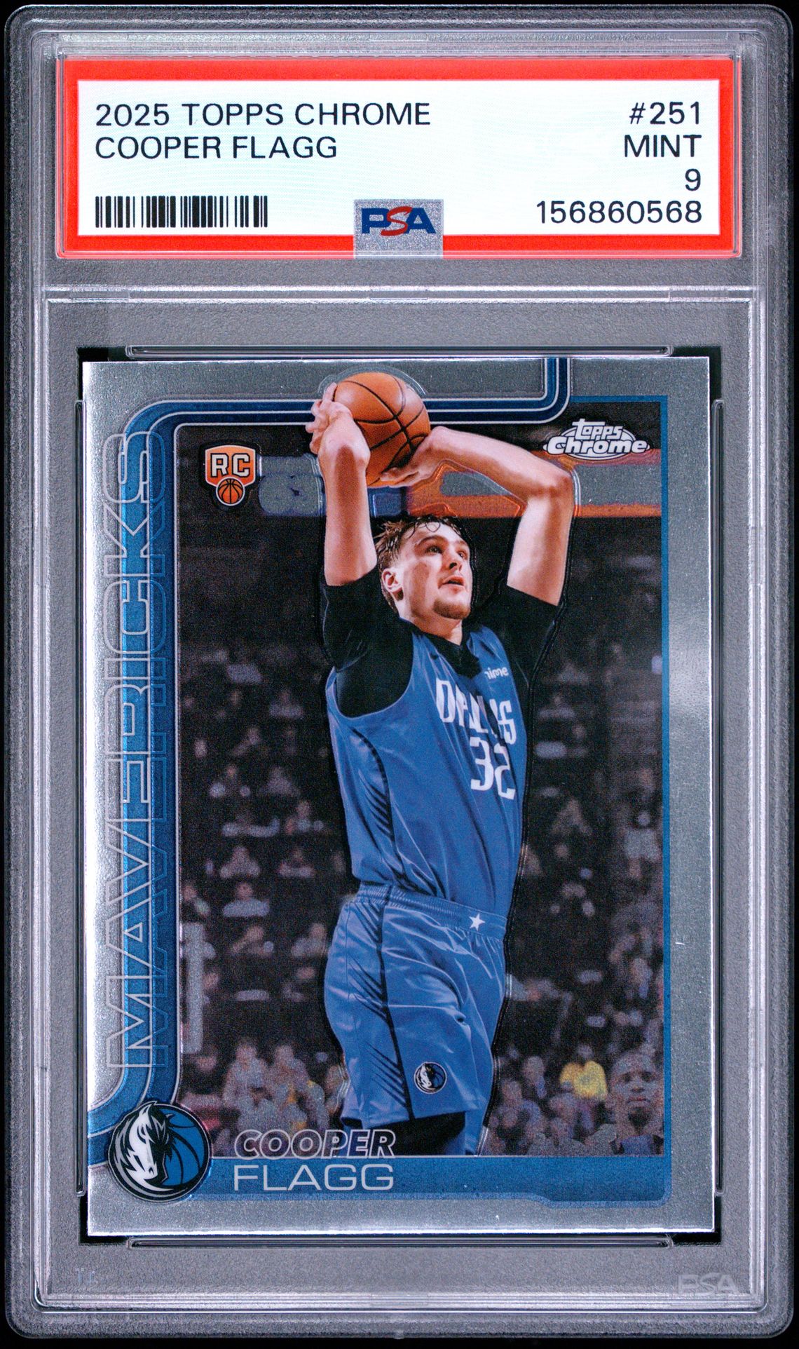 2025 Topps Chrome Cooper Flagg #251 Mint 9 front