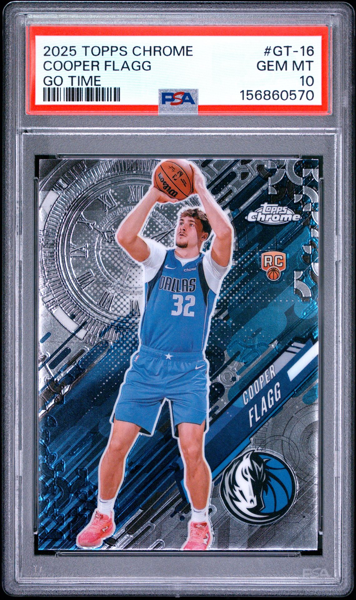 2025 Topps Chrome Go Time Cooper Flagg #Gt-16 Gem Mt 10 front