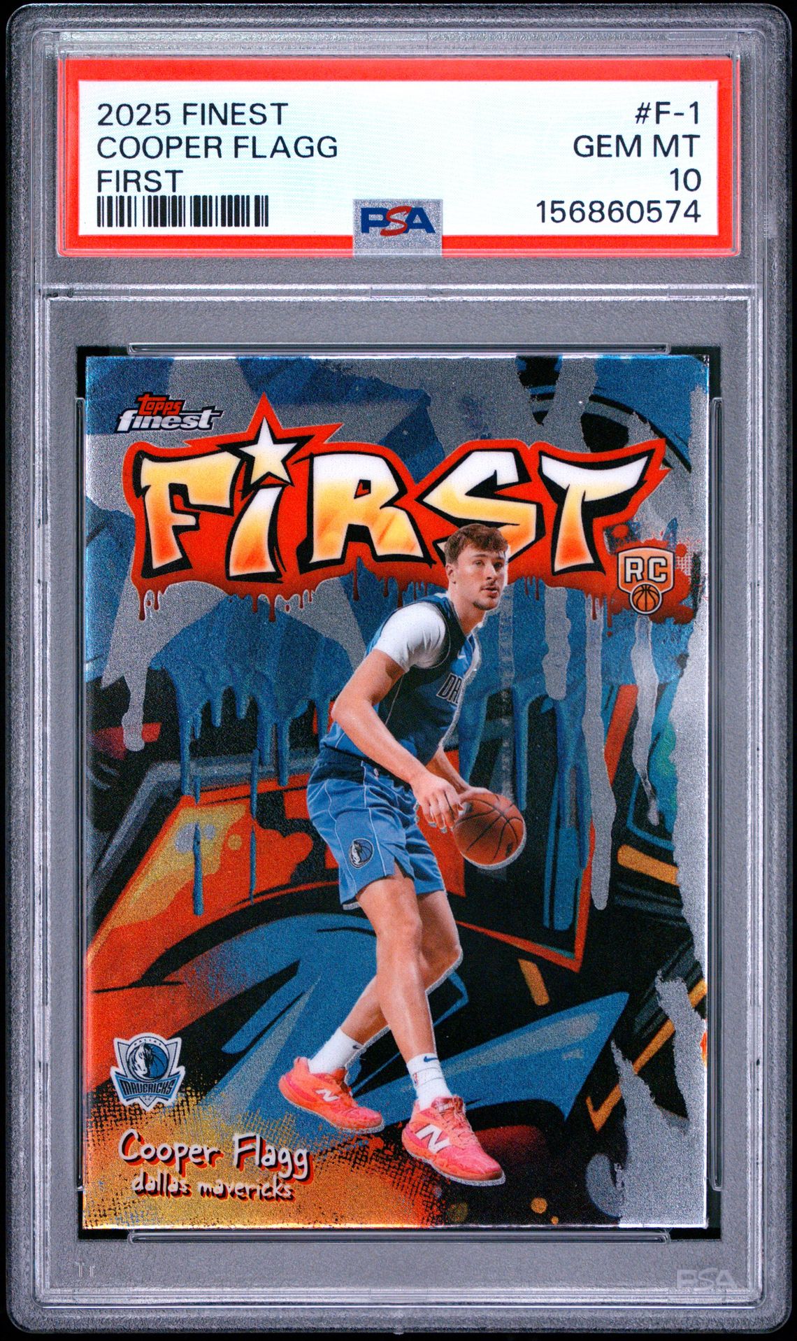 2025 Topps Finest First Cooper Flagg #F-1 Gem Mt 10 front