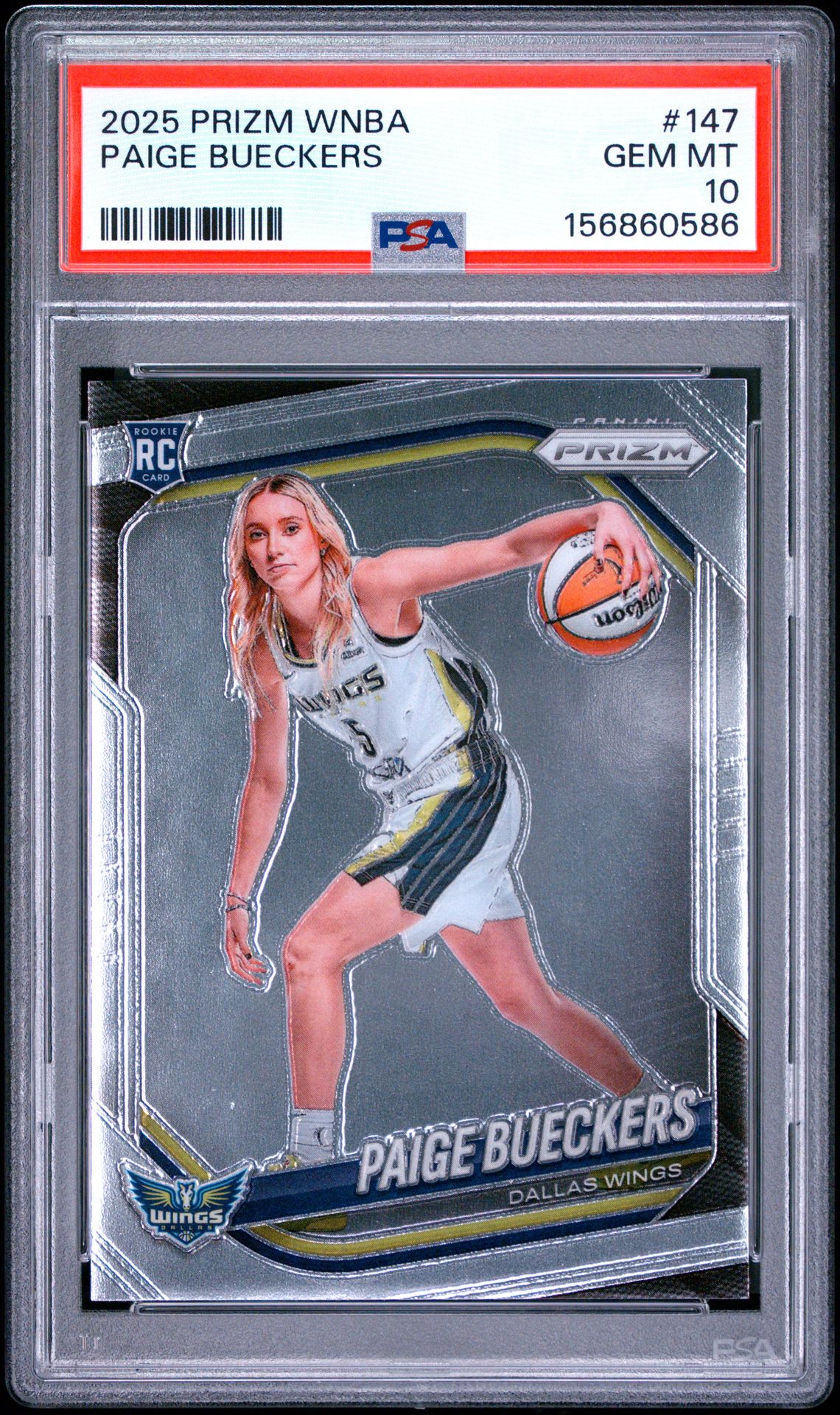 2025 Panini Prizm Wnba Paige Bueckers #147 Gem Mt 10 front