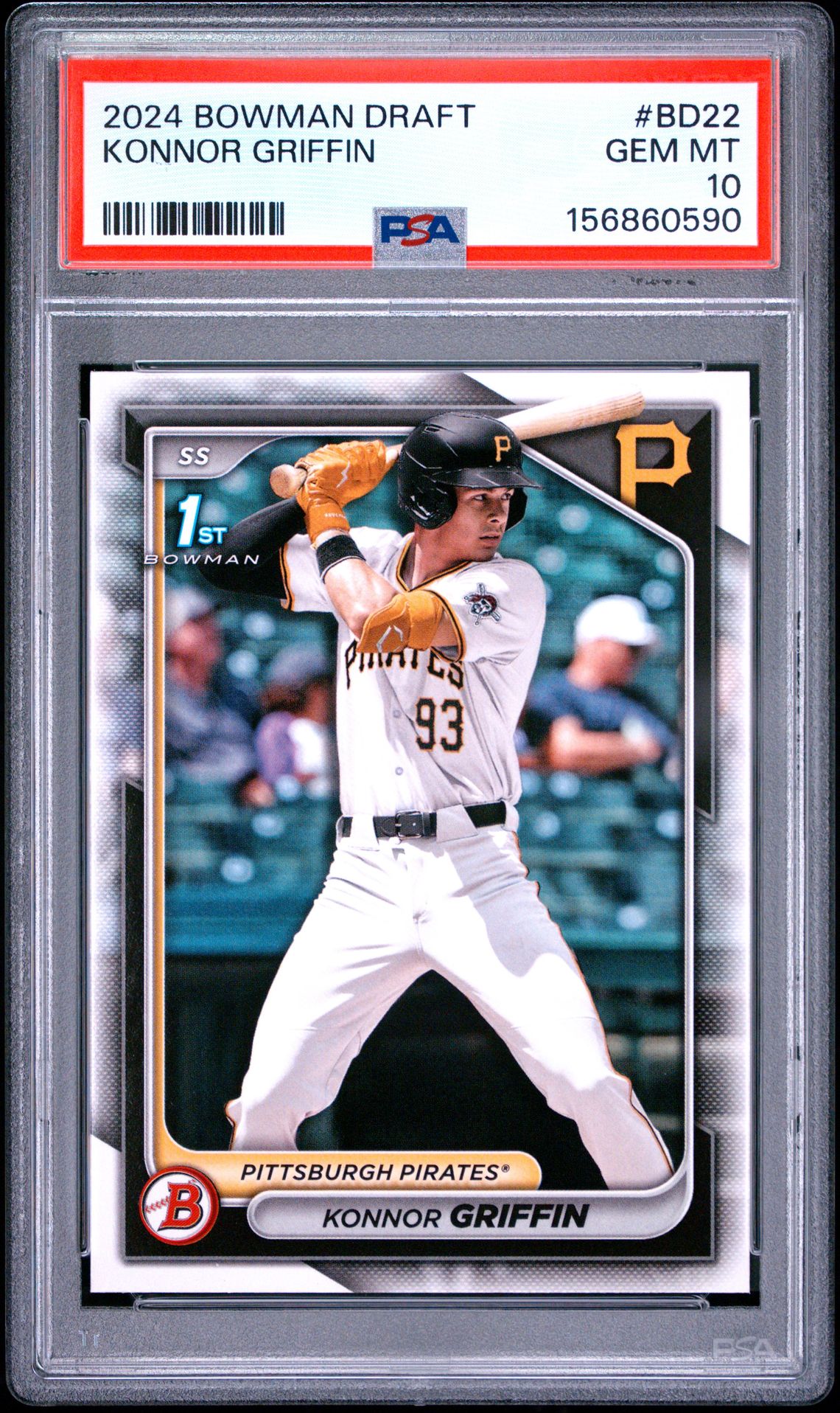 2024 Bowman Draft Konnor Griffin #Bd22 Gem Mt 10 front