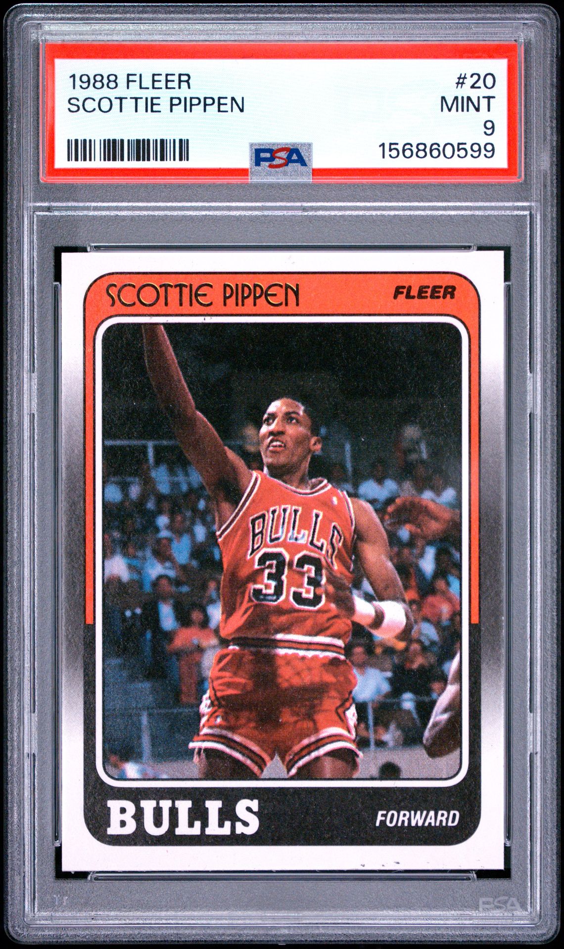 1988 Fleer Scottie Pippen #20 Mint 9 front