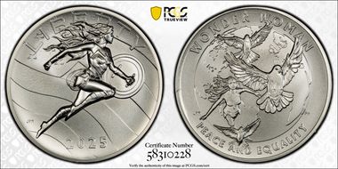 2025 Medal DC Comics - Wonder Woman 2 1/2oz Ag MS70