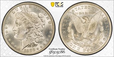 1883-O $1 MS64+