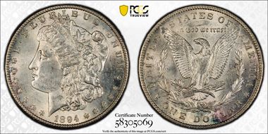 1894-S $1 AU58