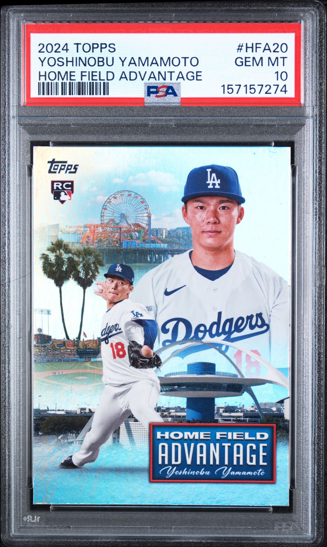 YAMAMOTO TOPPS HOME FIELD ADVANTAGE 2024