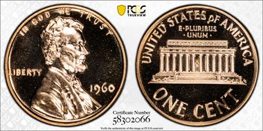 1960 1C DDO FS-102 Sm/Lg Date PR67RD