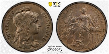 1906 10C Gad-277 F-136 MS64BN