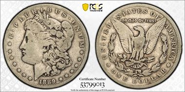 1889-CC $1 VG8