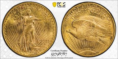 1925 $20 MS63