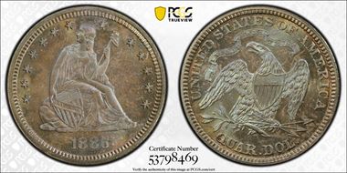 1886 25C MS66