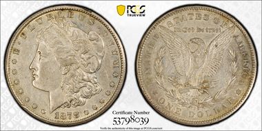 1878-CC $1 AU50