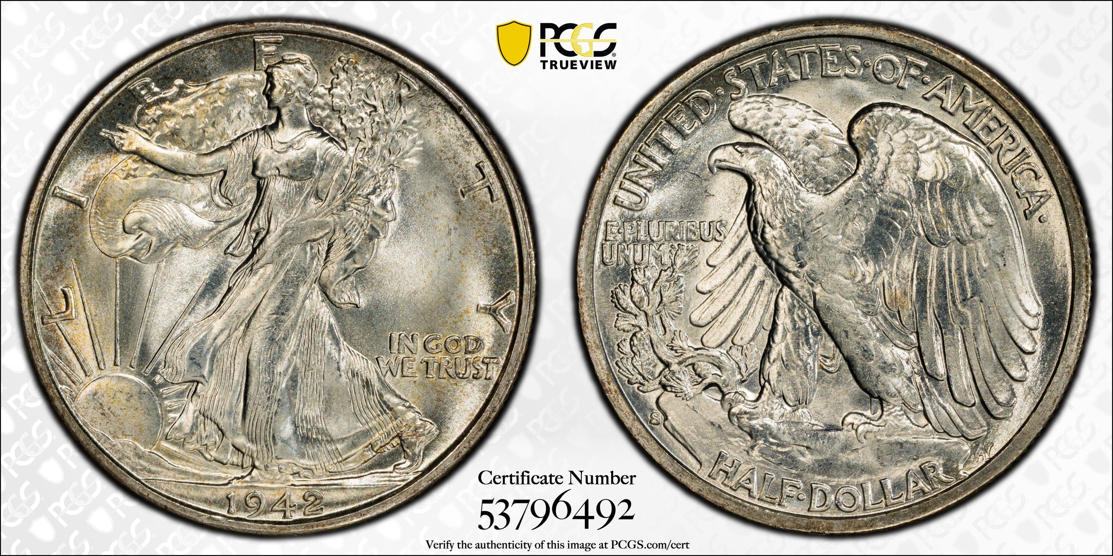 thumbnail for: 1942-S 50c MS CAC
