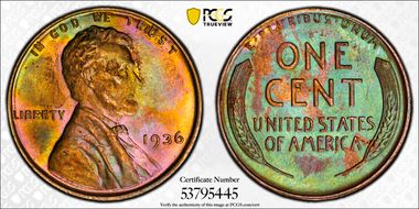 1936 1C MS64RB