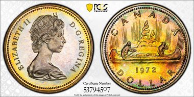 1972 S$1 Voyageur Ag SP67