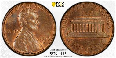 1975-D 1C AU58BN