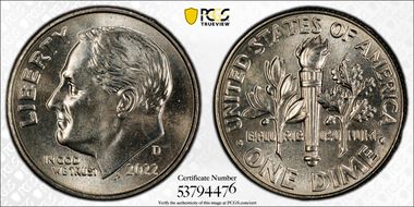 2022-D 10C MS64