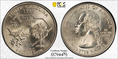2000-P 25C South Carolina MS64