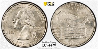 2001-P 25C Kentucky MS63