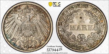 1907-A Mark J-17 MS67