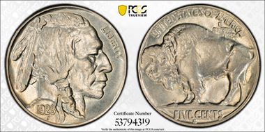 1928-S 5C MS62+