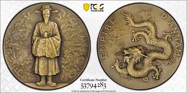 (1930-31) Medal Ruedas-21 Ae Colonial Expo-Paris MS63