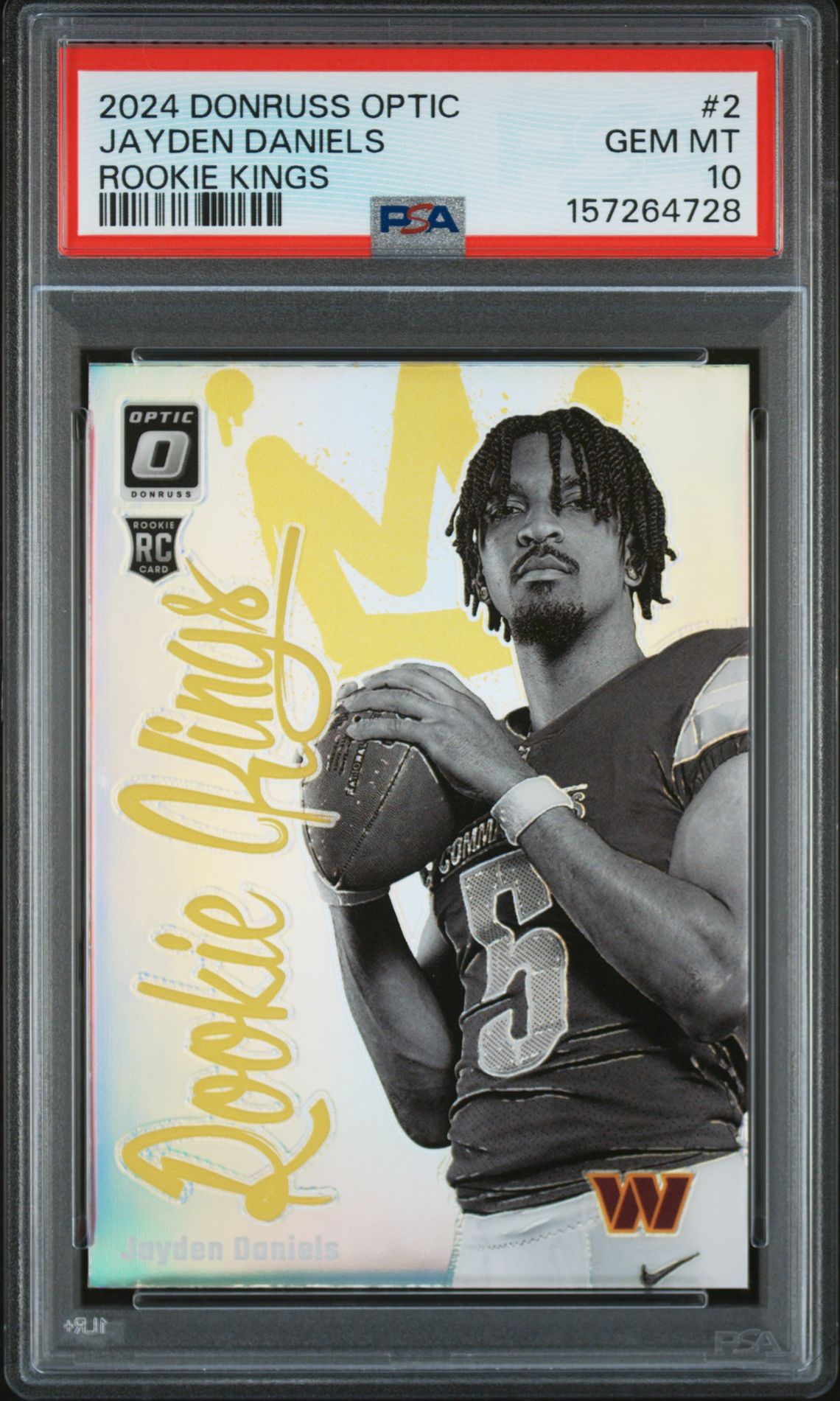 2024 Panini Donruss Optic Rookie Kings Jayden Daniels #2 Gem Mt 10 front