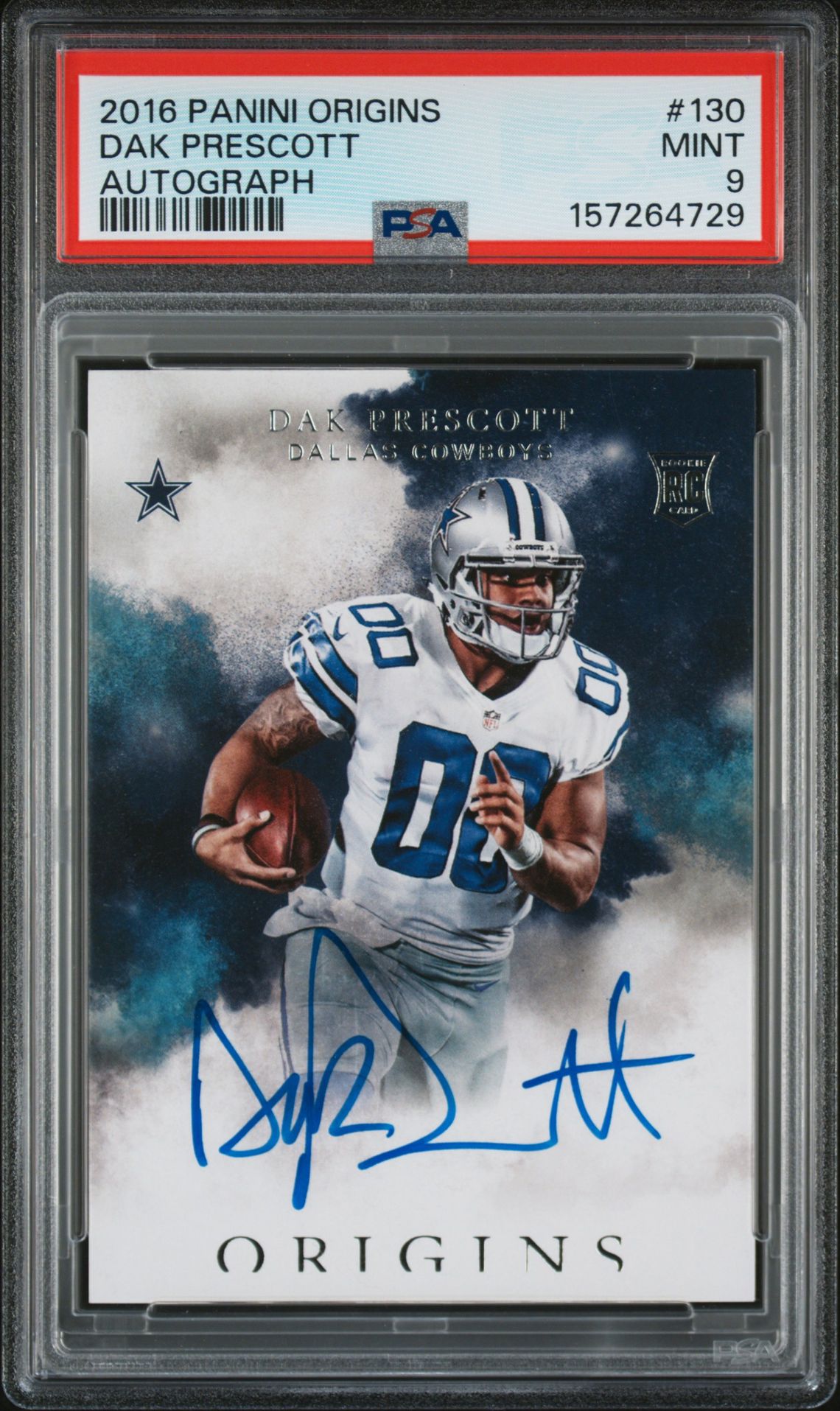 2016 Panini Origins Dak Prescott #130 (Autograph) Mint 9 front