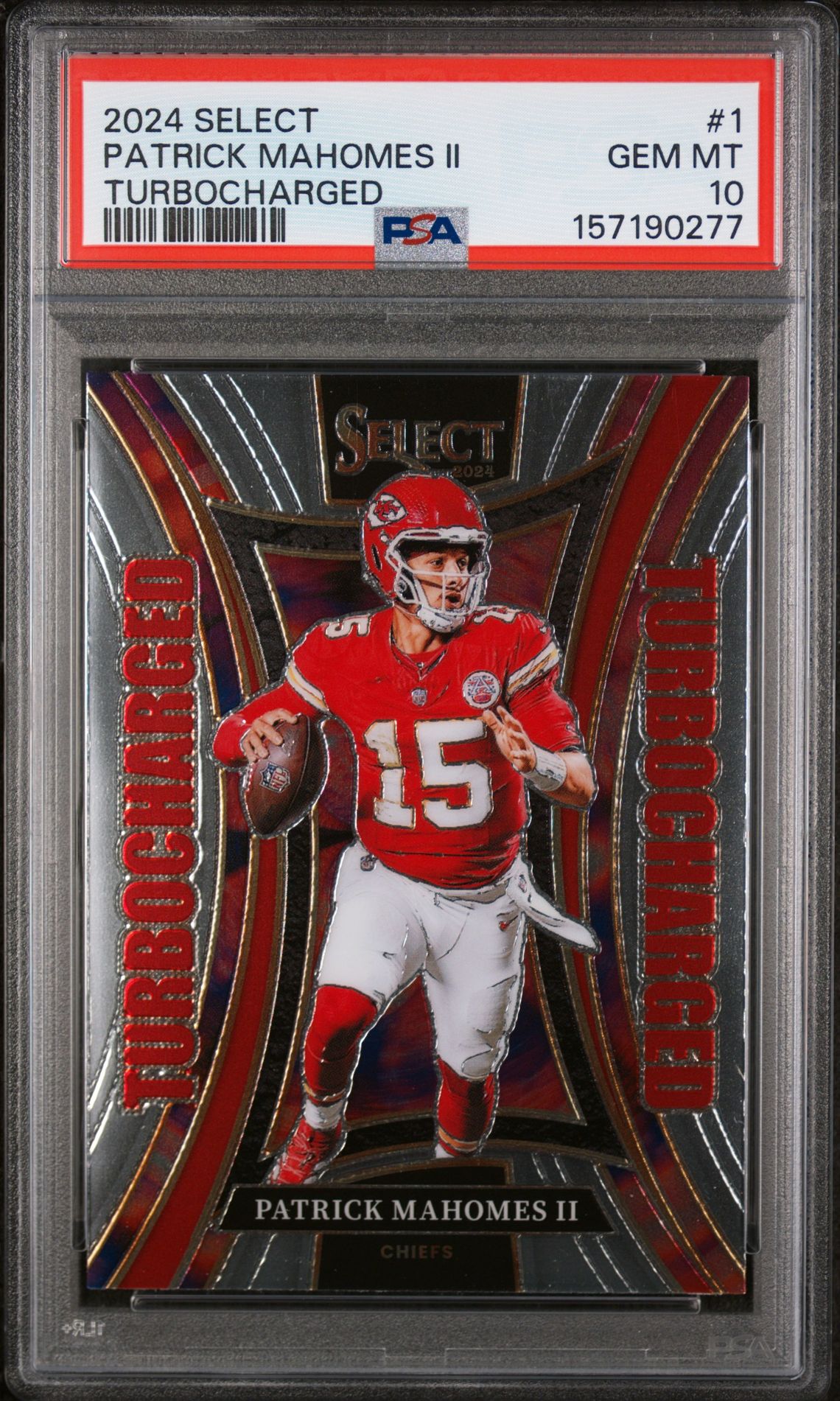 2024 Panini PANINI SELECT TURBOCHARGED #1 Patrick Mahomes Ii front