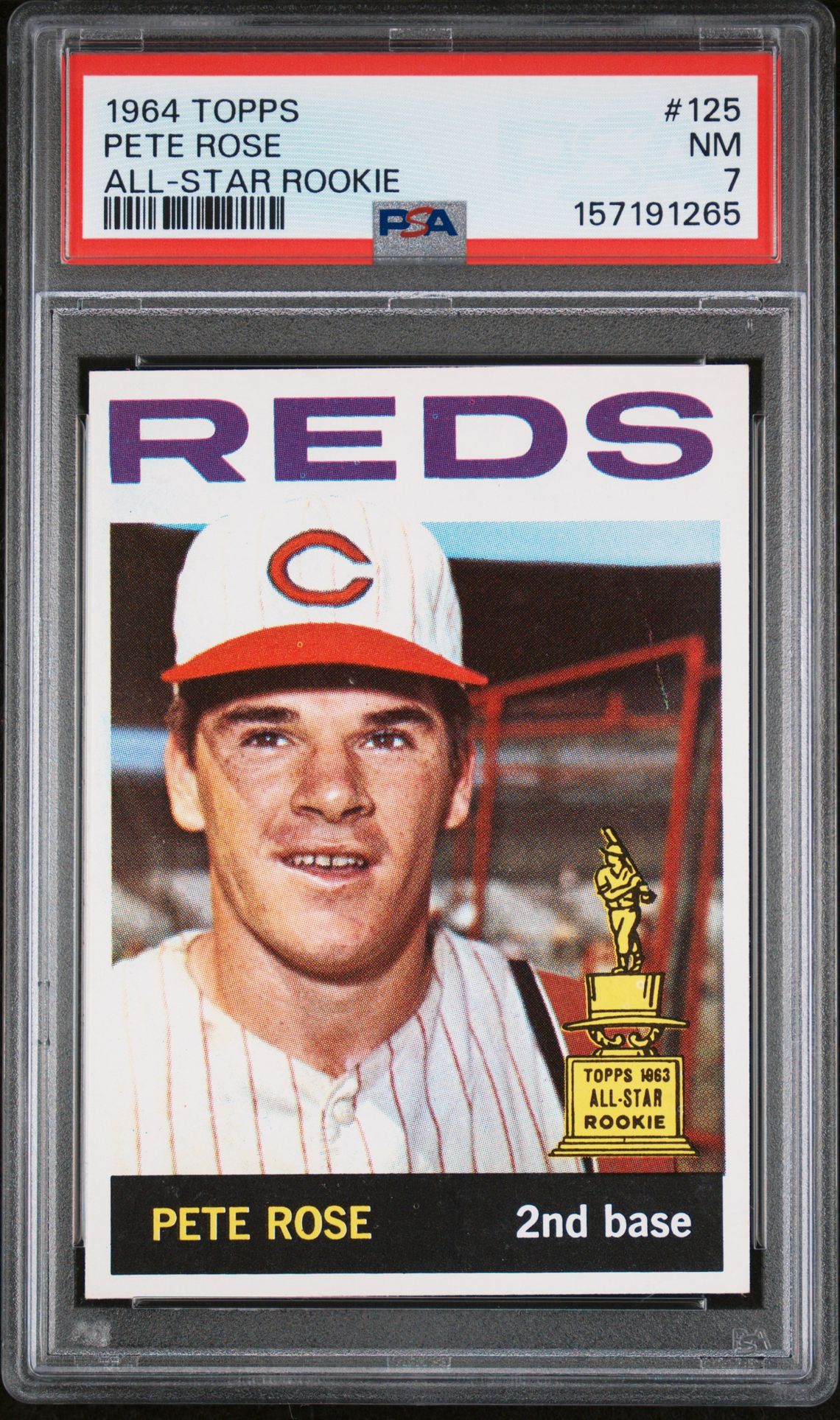 1964 Topps TOPPS ALL-STAR ROOKIE #125 Pete Rose front