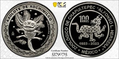 2023-Mo Medal Chapultepec Zoo Ag Axolote de Xochimilco SP70