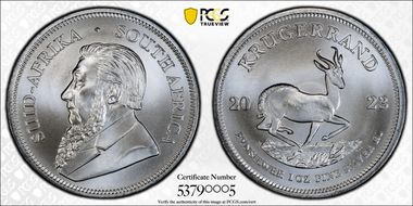2023 1 Rand Krugerrand Silver MS70