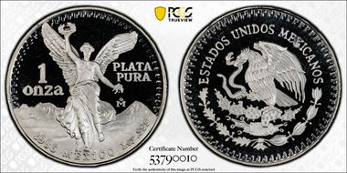 1986-Mo Onza Libertad Ag PR69DCAM