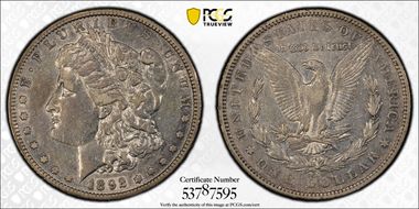 1892-S $1 XF45