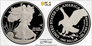2026-P $1 Silver Eagle Congratulations Set First Strike PR69DCAM