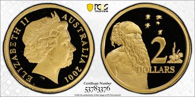 2001 $2 PR70DCAM