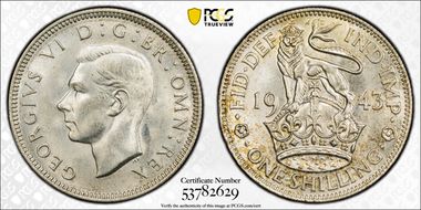 1943 Shil S-4082 English Rev MS65
