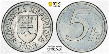 1942 5 H KM-8 MS63