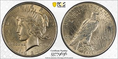 1924 $1 VAM 11A Wing Die Break N1