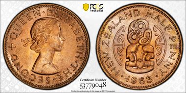 1963 1/2D MS66RD