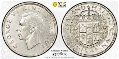 1945 1/2 Cr AU55